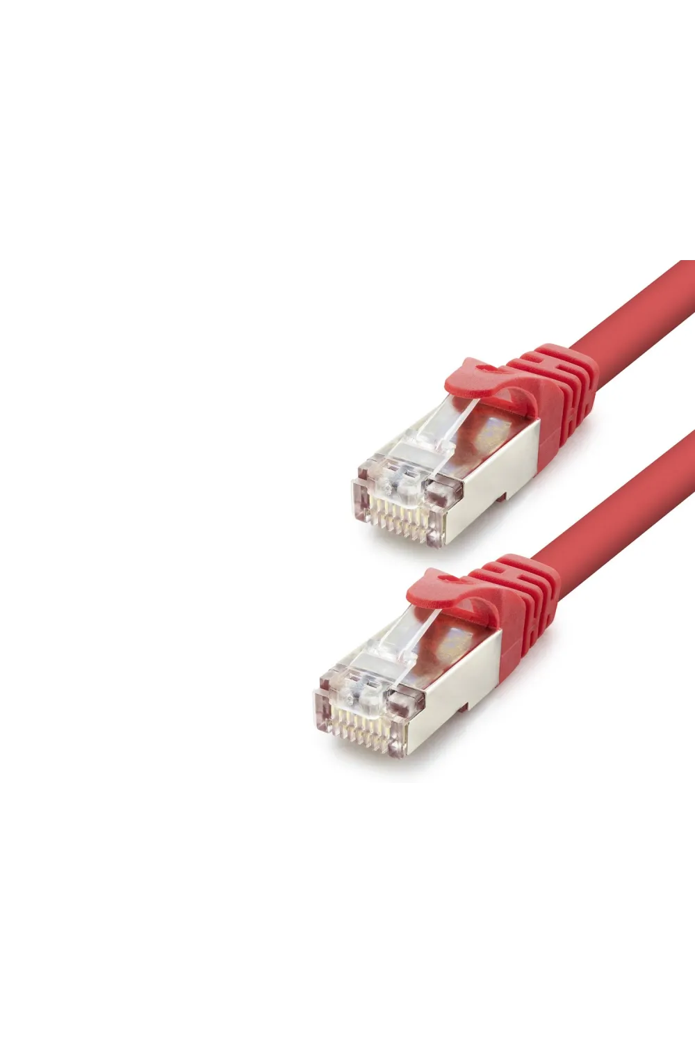 Cat7 Ethernet Patch Kablosu 10 Gbps 600 Mhz 30 Cm - Kırmızı HDX5105