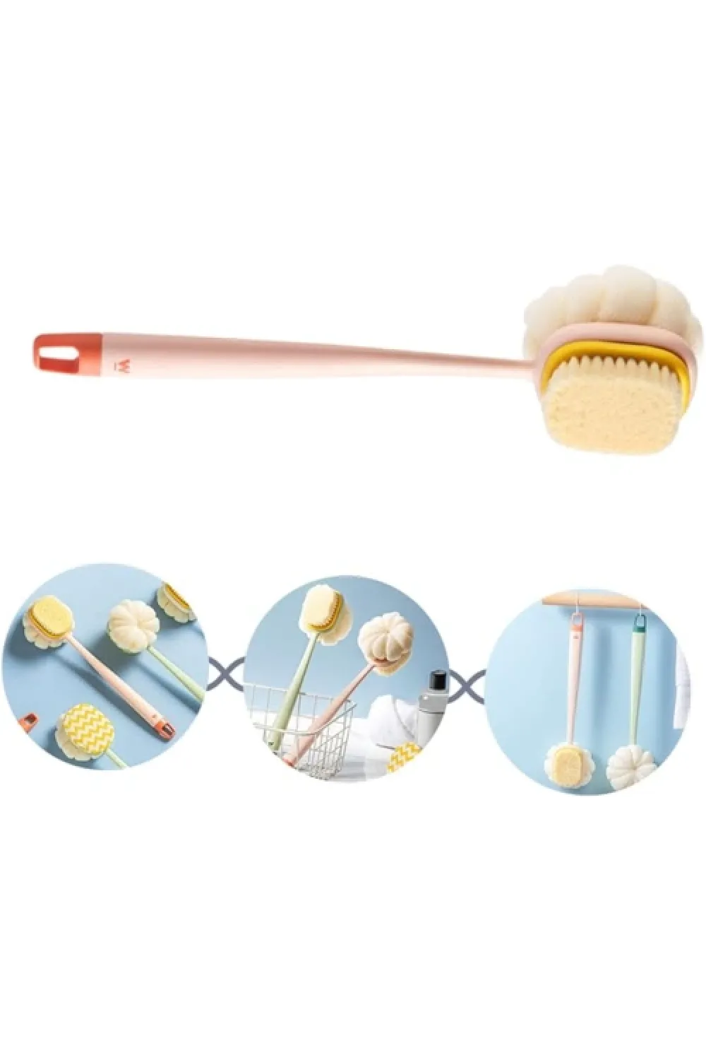 Çift Taraflı Banyo Duş Fırçası