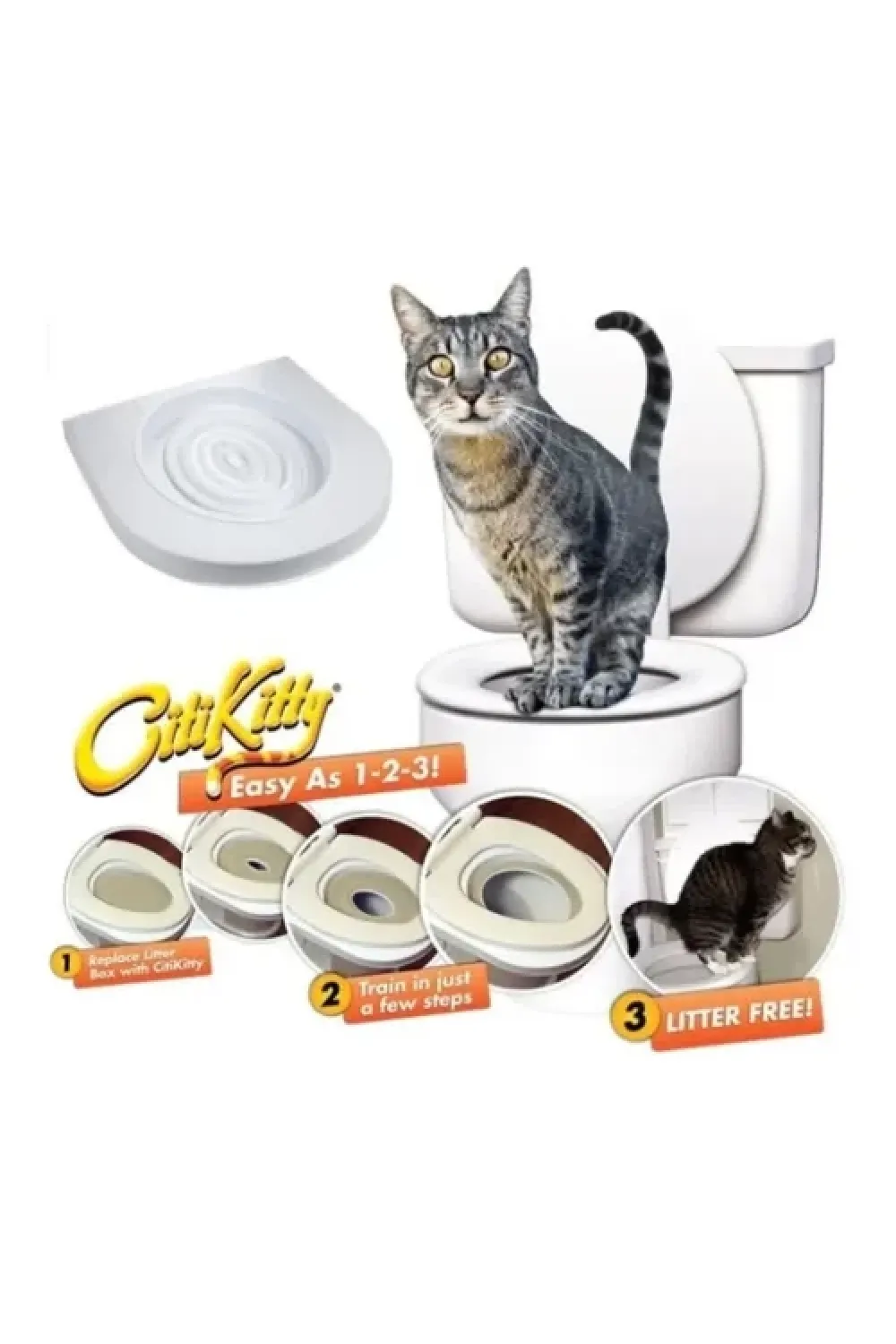 CitiKitty Klozet Kedi Tuvaleti Eğitim Seti