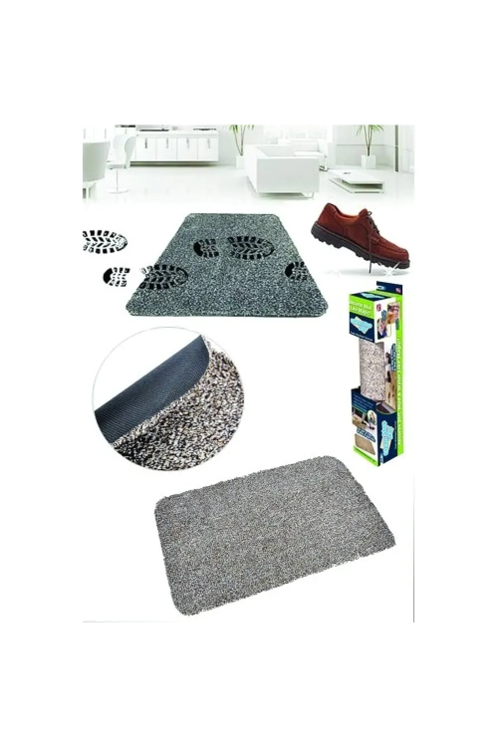 Clean Step Mat Yıkanabilir Mikrofiber Kir Toz Emici Iç-dış Ortam Paspas