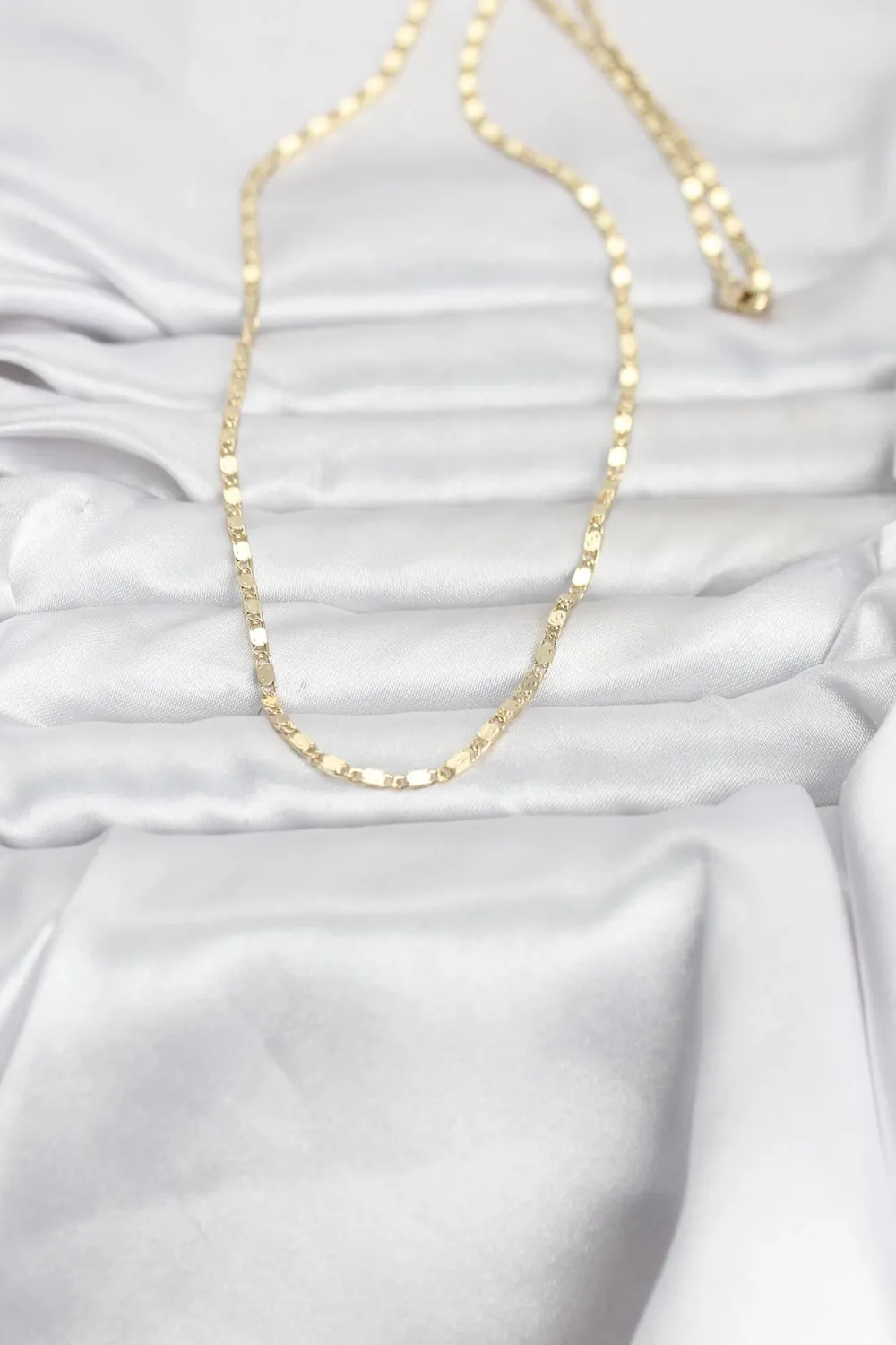 CM 14K Gold Renk Ezme Zincir 60 cm Kadın Kolye TJ-BKO10964