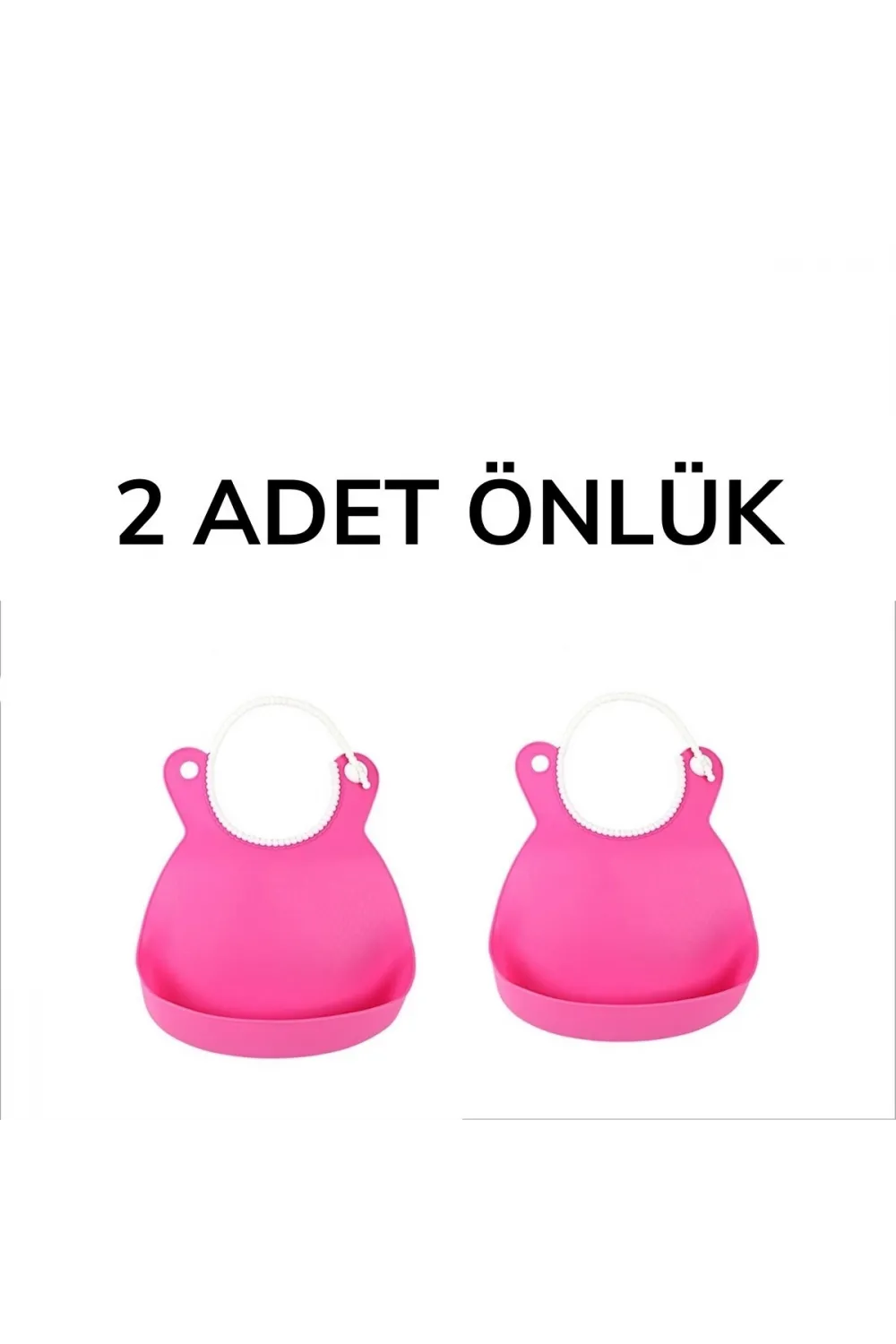 Çocuk Bebek Mama Önlüğü Dökülme Engelleyici Bükülebilir Pembe