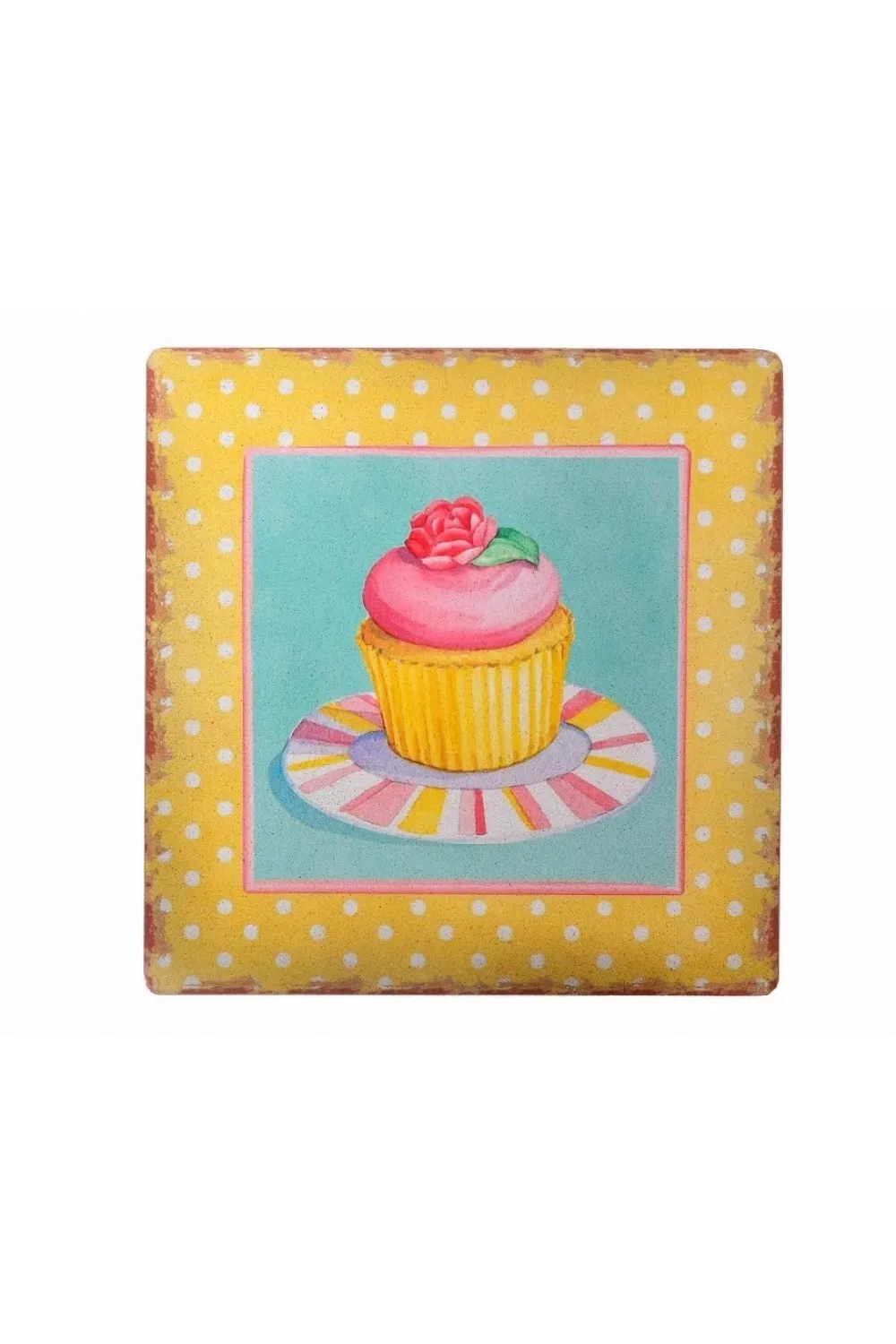 Decotown Duvar Panosu 40*40 Cup Cake Muffin Motifli Duvar Süsü