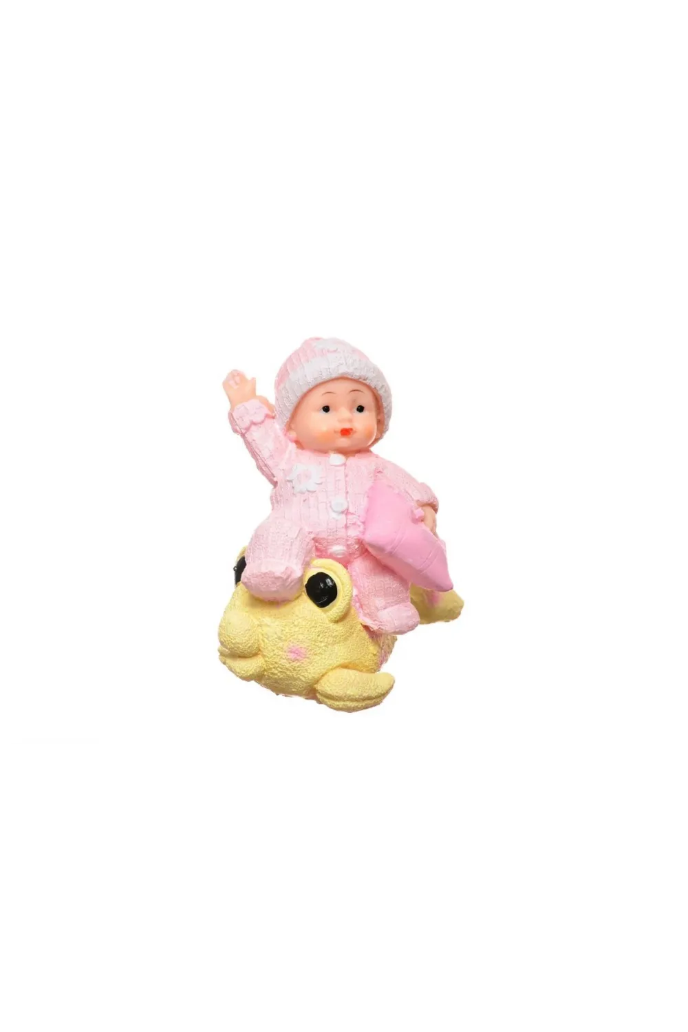 Decotown Hediyelik Sevimli Pembe Bebek Biblo Polyester Süs Eşyası