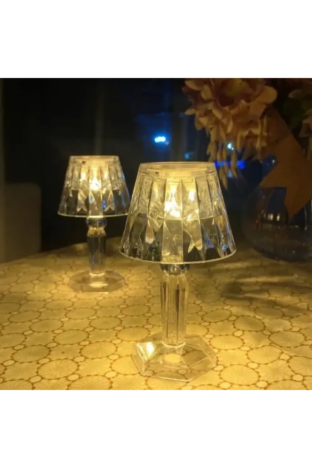 Dekoratif Pilli LED Masa Lambası 12Li
