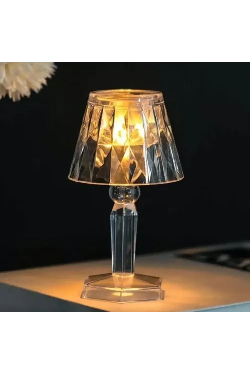 Dekoratif Pilli LED Masa Lambası 12Li