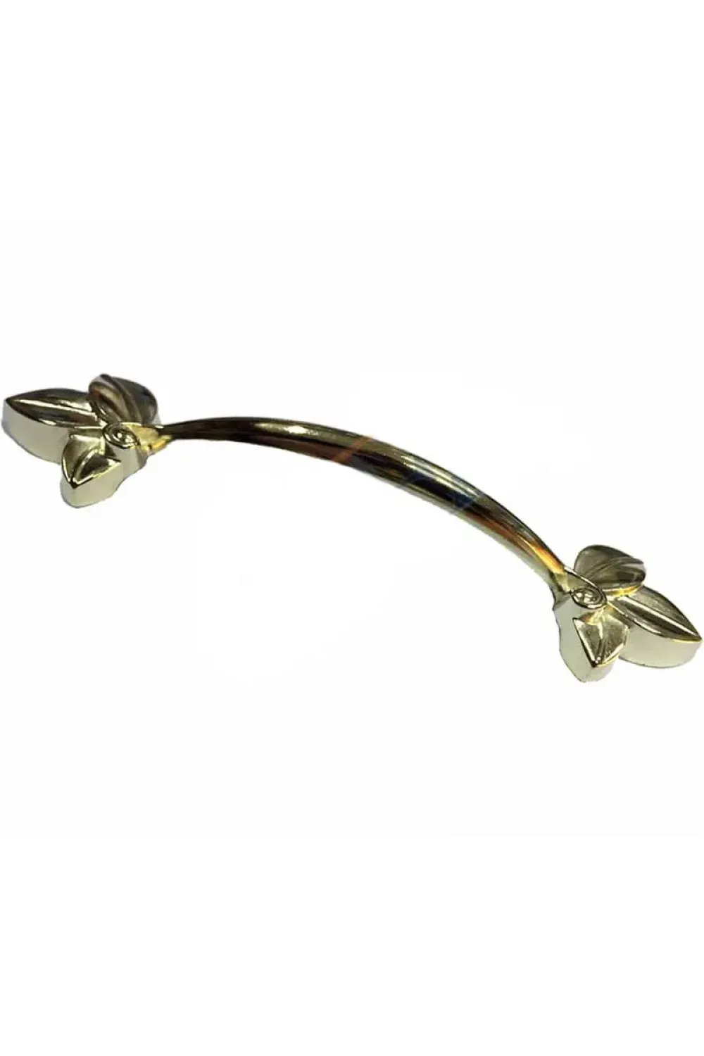 ieg™ Dekoratif Zamak Yaprak Kulp - 96mm, Sarı, 1 Adet