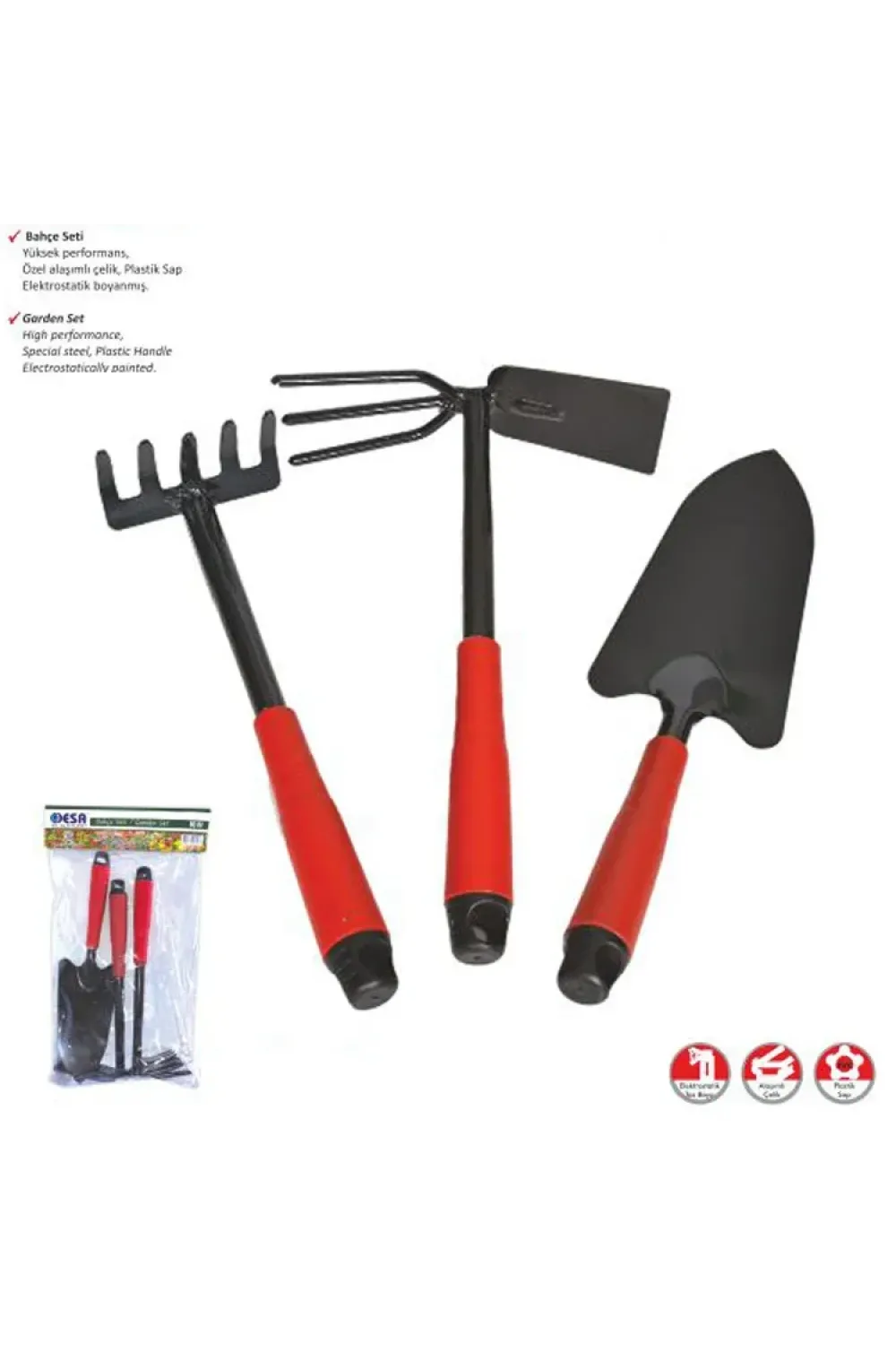 ieg™ Desa Bahçe Seti - Kürek, Tırmık, Çapa