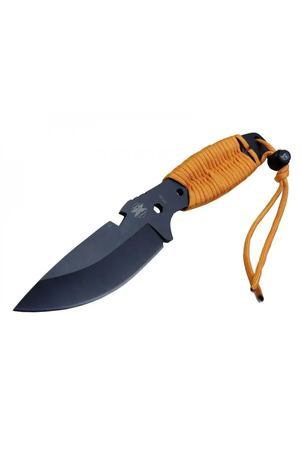 ieg™ DPX Gear Assault 0238TRN Kamp Bıçağı 22,5 cm - Turuncu, Metal; İpli Sap
