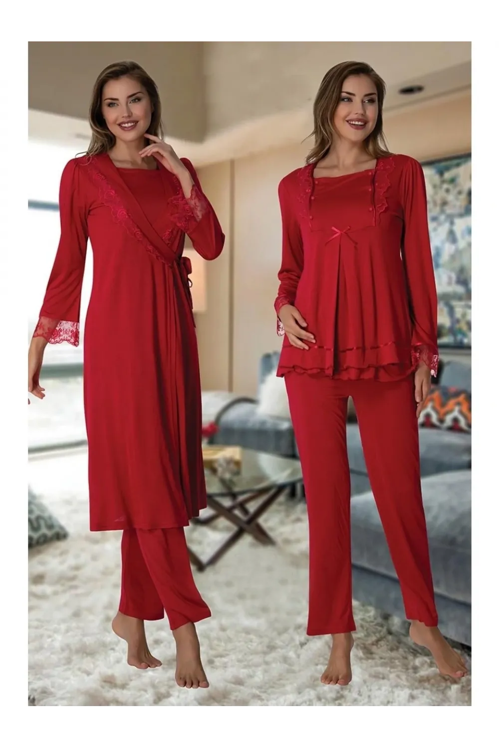 ieg™ Effortt 2018  Sabahlıklı Lohusa Pijama Takımı