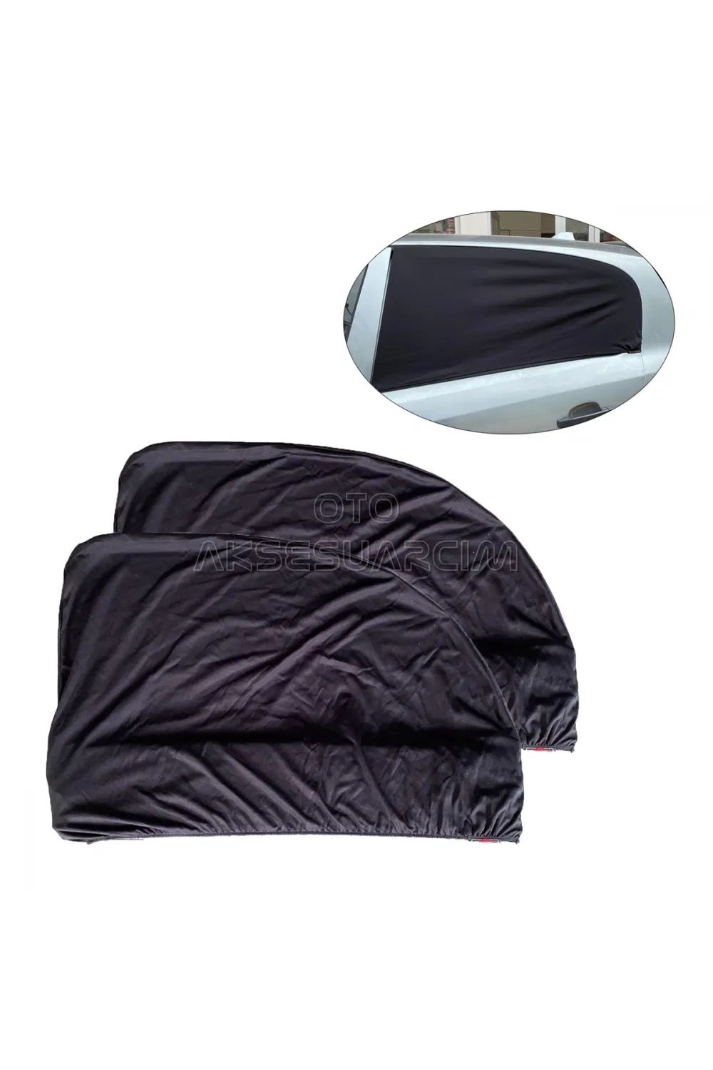 Elastik Oto Yan Cam Bebek Güneşlik Araba Perdesi Hatchback Uyumlu 2li