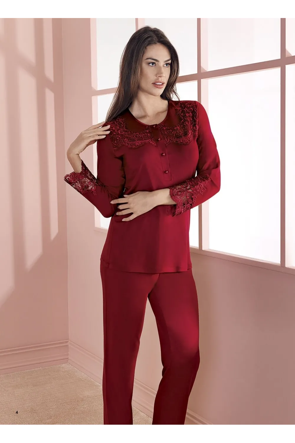 ieg™ Espuar 757 Penye 3lü Sabahlık Pijama Takımı