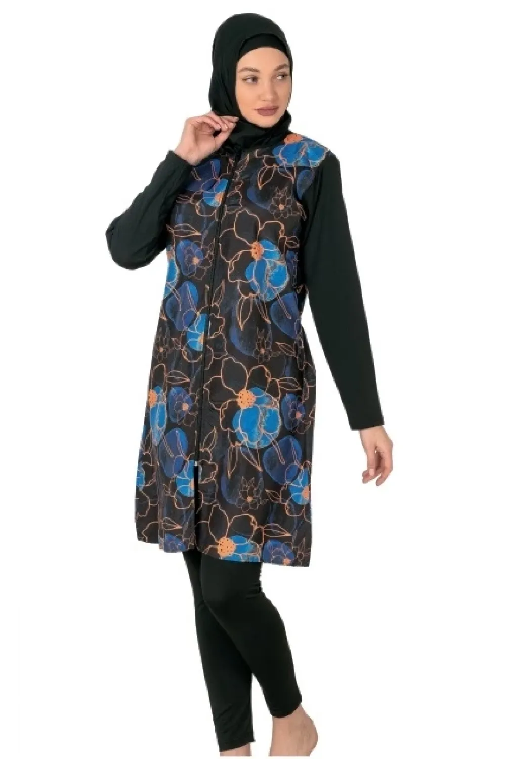 ieg™ Fantasy 3440 Bayan Desenli Tesettür Mayo