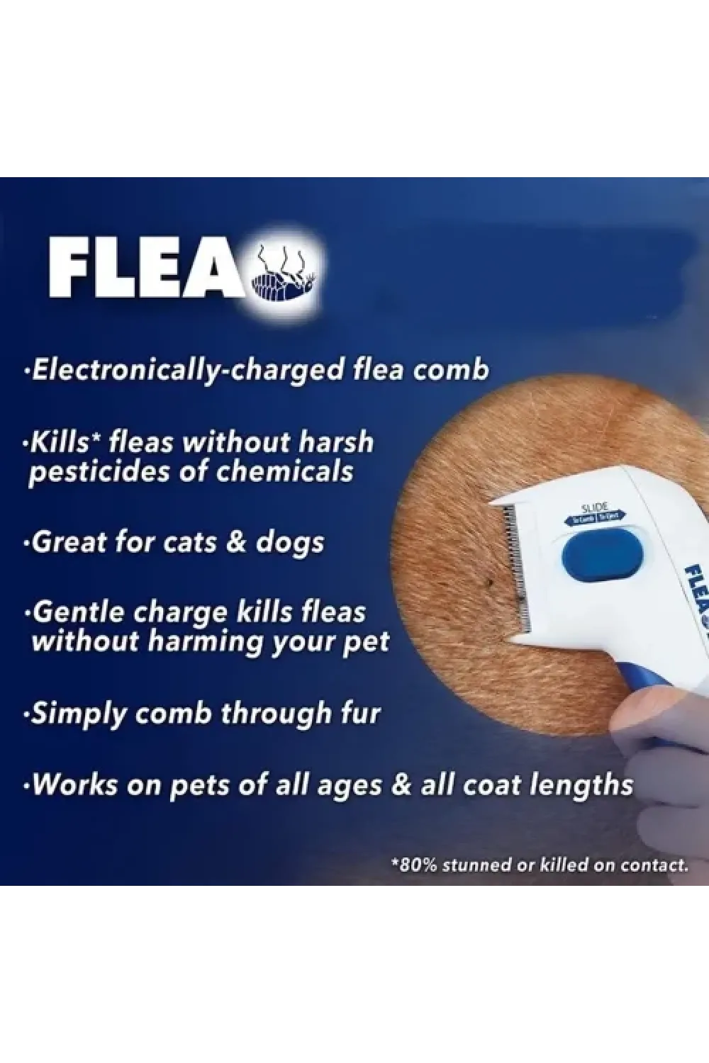 Flea Doctor Kedi ve Köpekler İçin Pilli Pire Tarağı