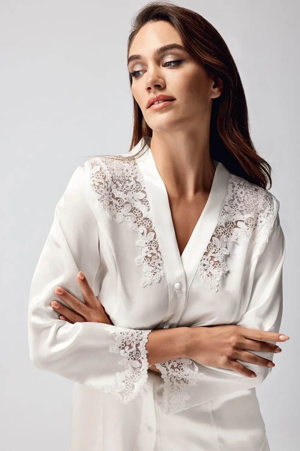 ieg™ Freshness 9950-PT Saten Dantel Detaylı Pijama Takımı