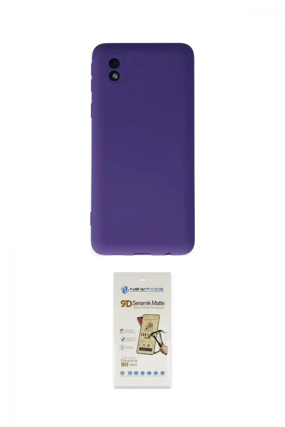 ieg™ Galaxy A01 Core Kılıf Ahenk Serisi - Siyah Mat Seramik Nano Ekran Koruyucu