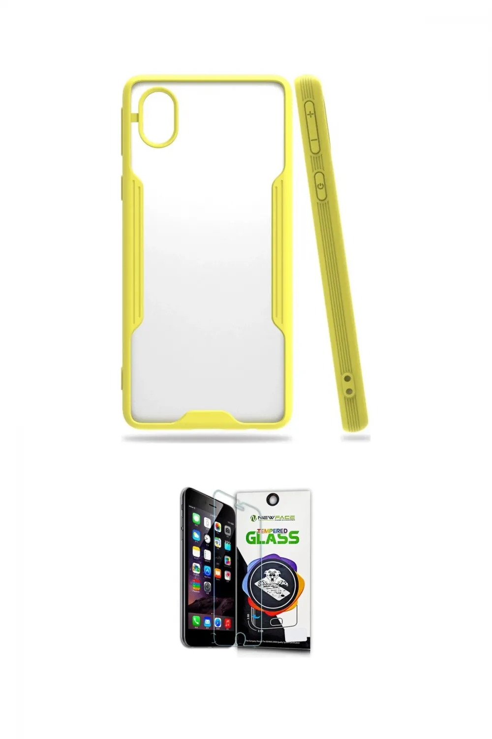 ieg™ Galaxy A01 Core Kılıf Atlas Asil Serisi - Şeffaf Temperli Cam Ekran Koruyucu