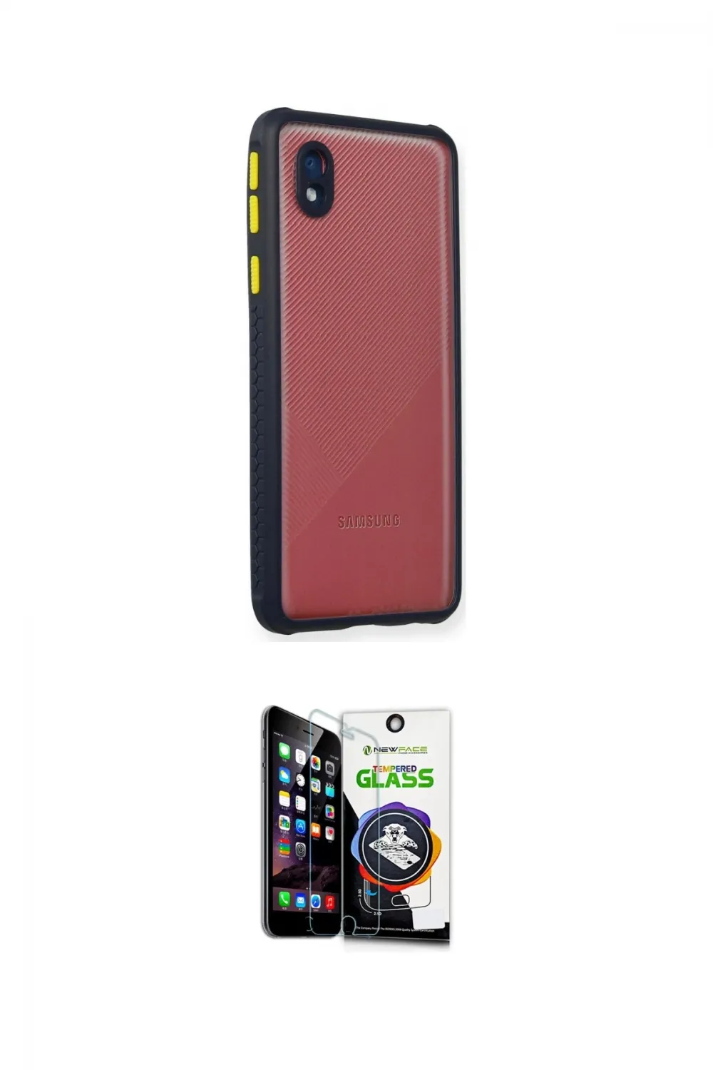 ieg™ Galaxy A01 Core Kılıf Nova Asil Özel Seri - Şeffaf Temperli Cam Ekran Koruyucu