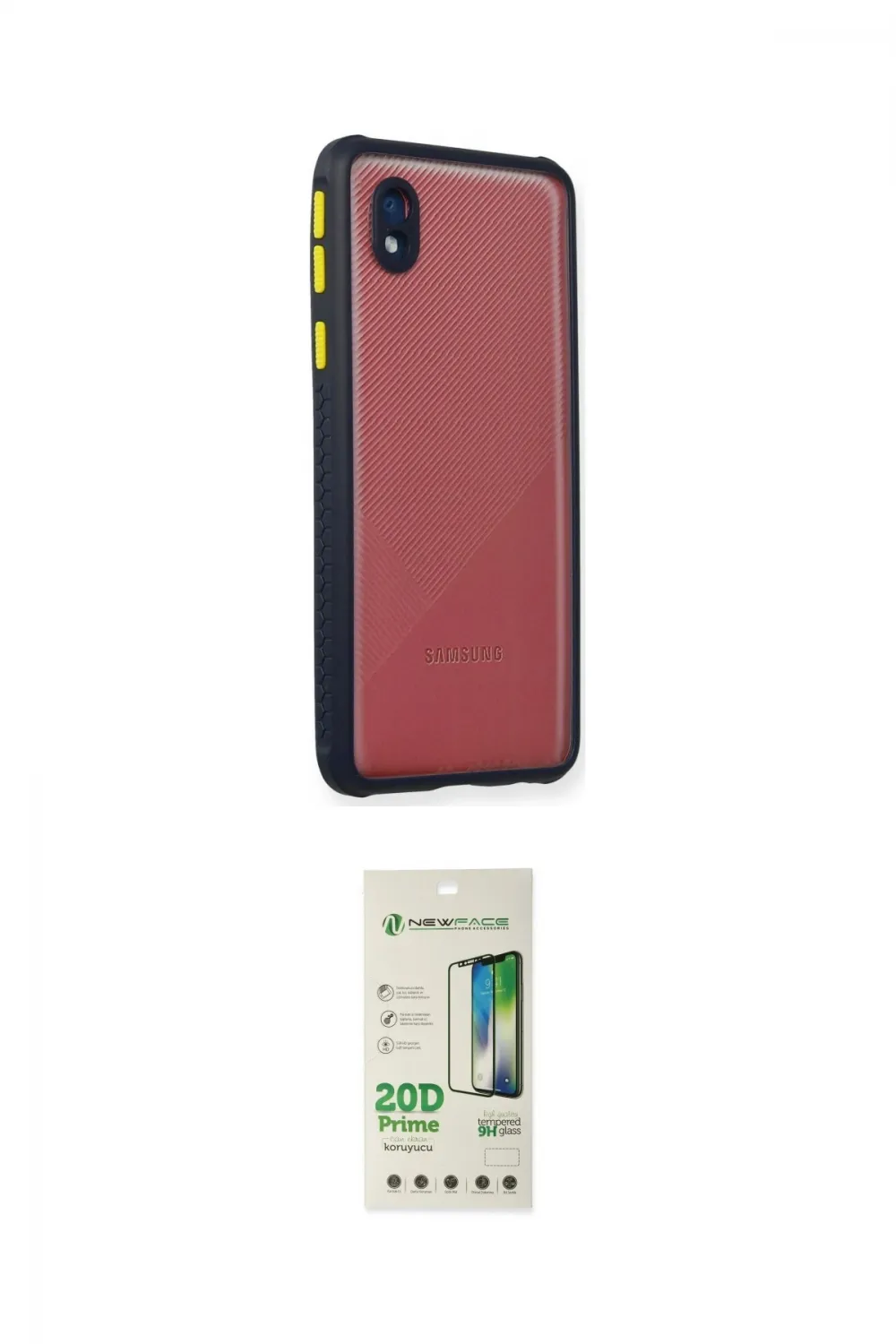 ieg™ Galaxy A01 Core Kılıf Nova Asil Özel Seri - Siyah 20D Premium Cam Ekran Koruyucu
