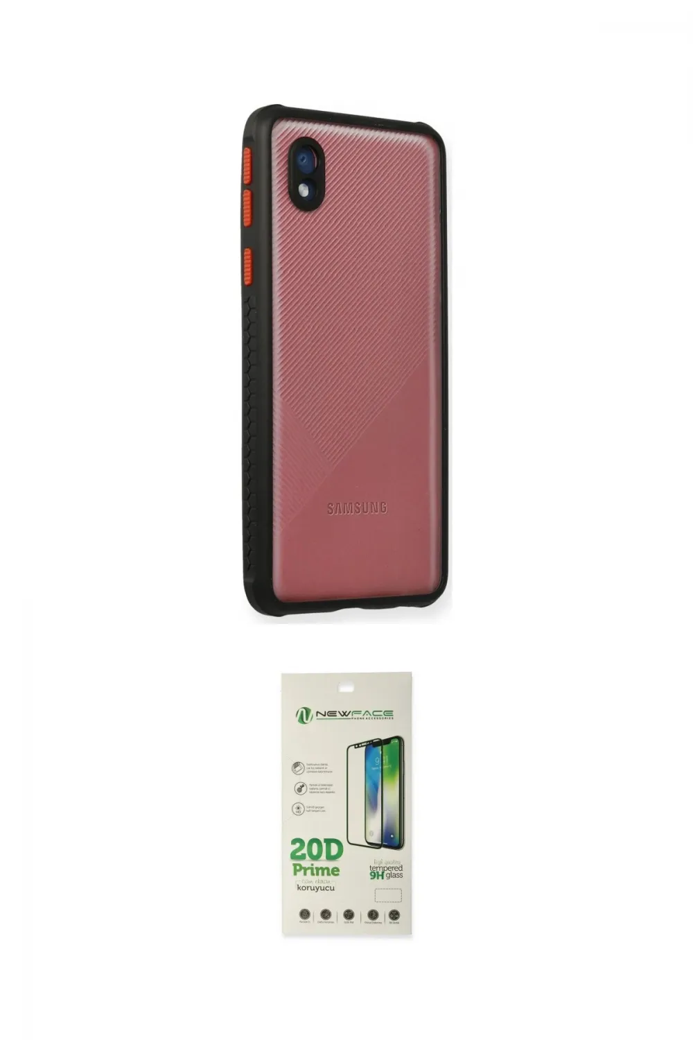 ieg™ Galaxy A01 Core Kılıf Nova Asil Özel Seri - Siyah 20D Premium Cam Ekran Koruyucu