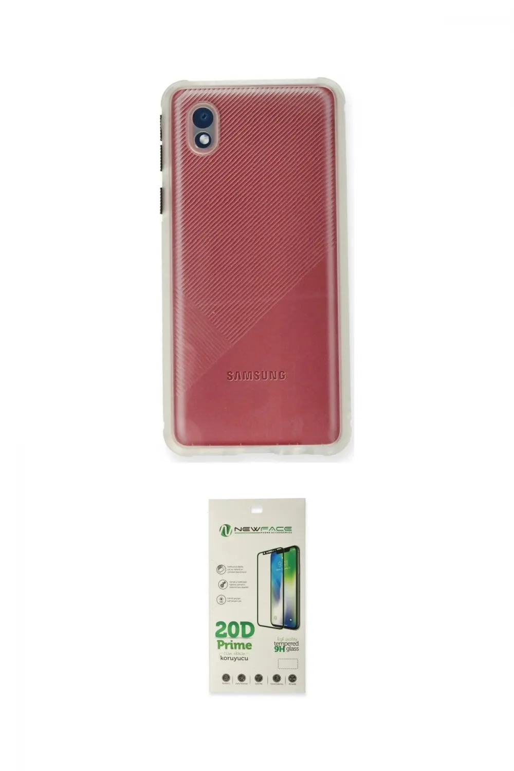 ieg™ Galaxy A01 Core Kılıf Nova Asil Özel Seri - Siyah 20D Premium Cam Ekran Koruyucu