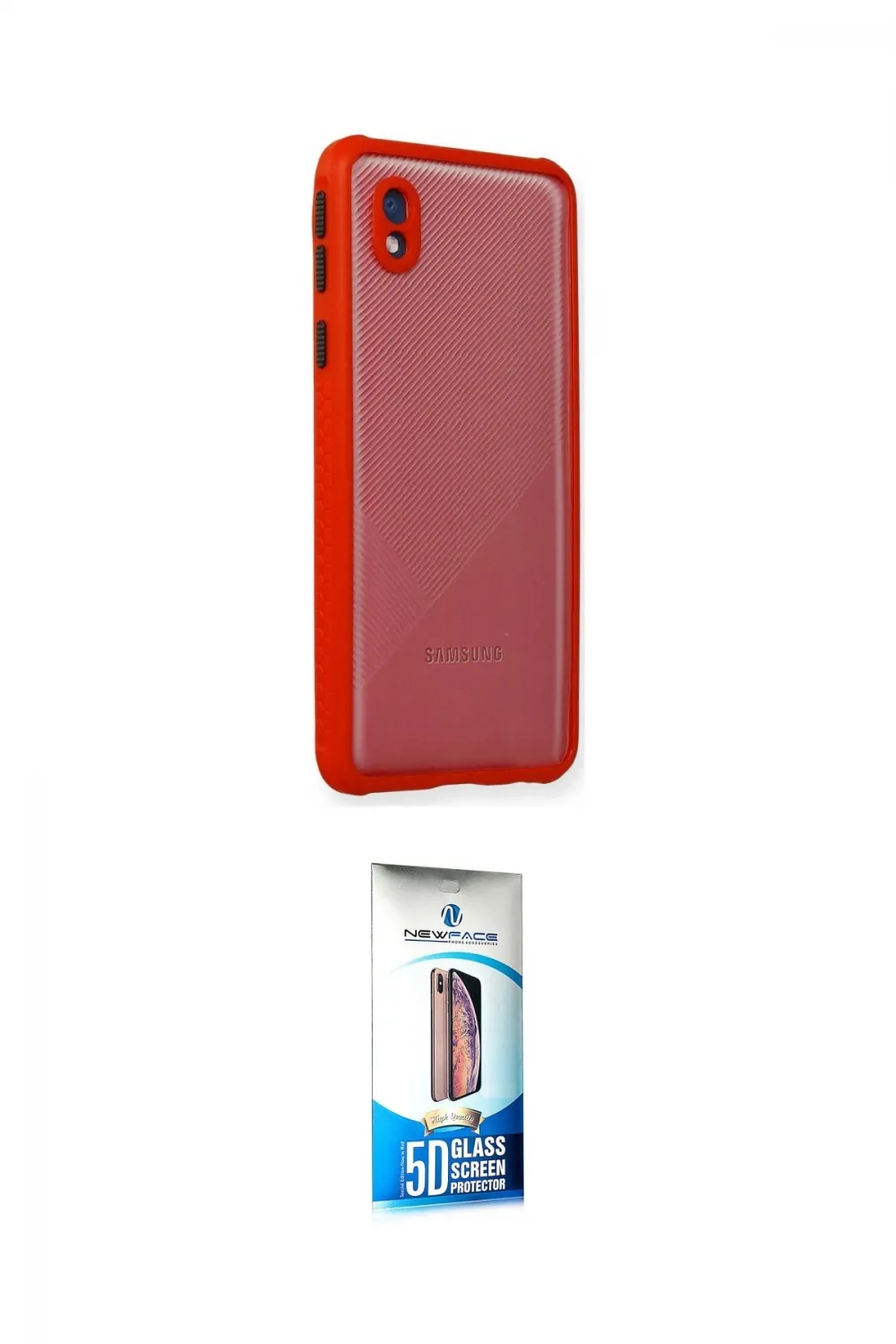 ieg™ Galaxy A01 Core Kılıf Nova Asil Özel Seri - Siyah 5D Eko Cam Ekran Koruyucu