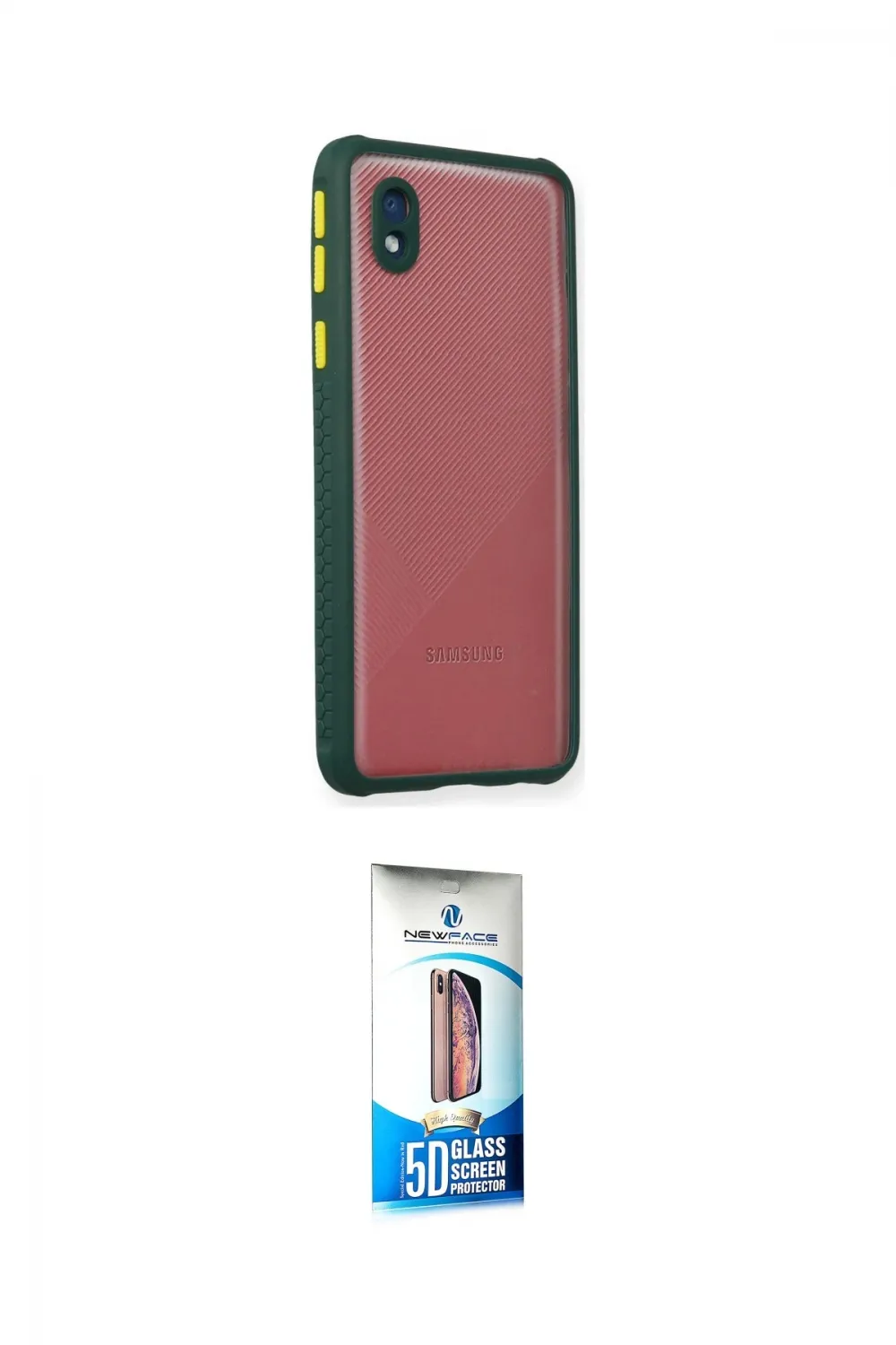 ieg™ Galaxy A01 Core Kılıf Nova Asil Özel Seri - Siyah 5D Eko Cam Ekran Koruyucu