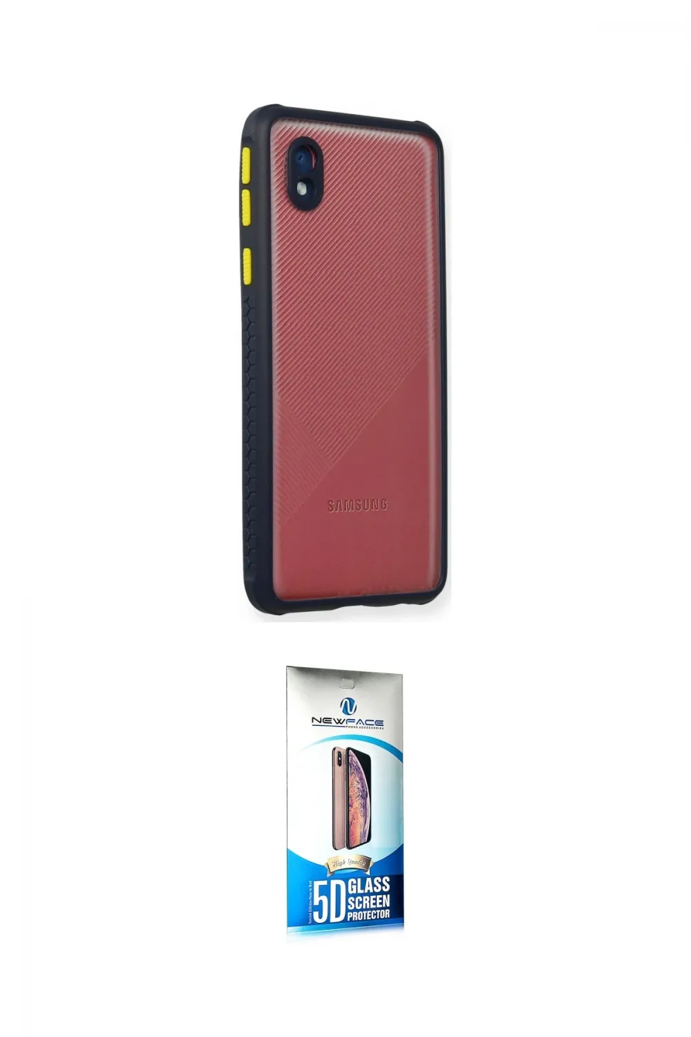 ieg™ Galaxy A01 Core Kılıf Nova Asil Özel Seri - Siyah 5D Eko Cam Ekran Koruyucu