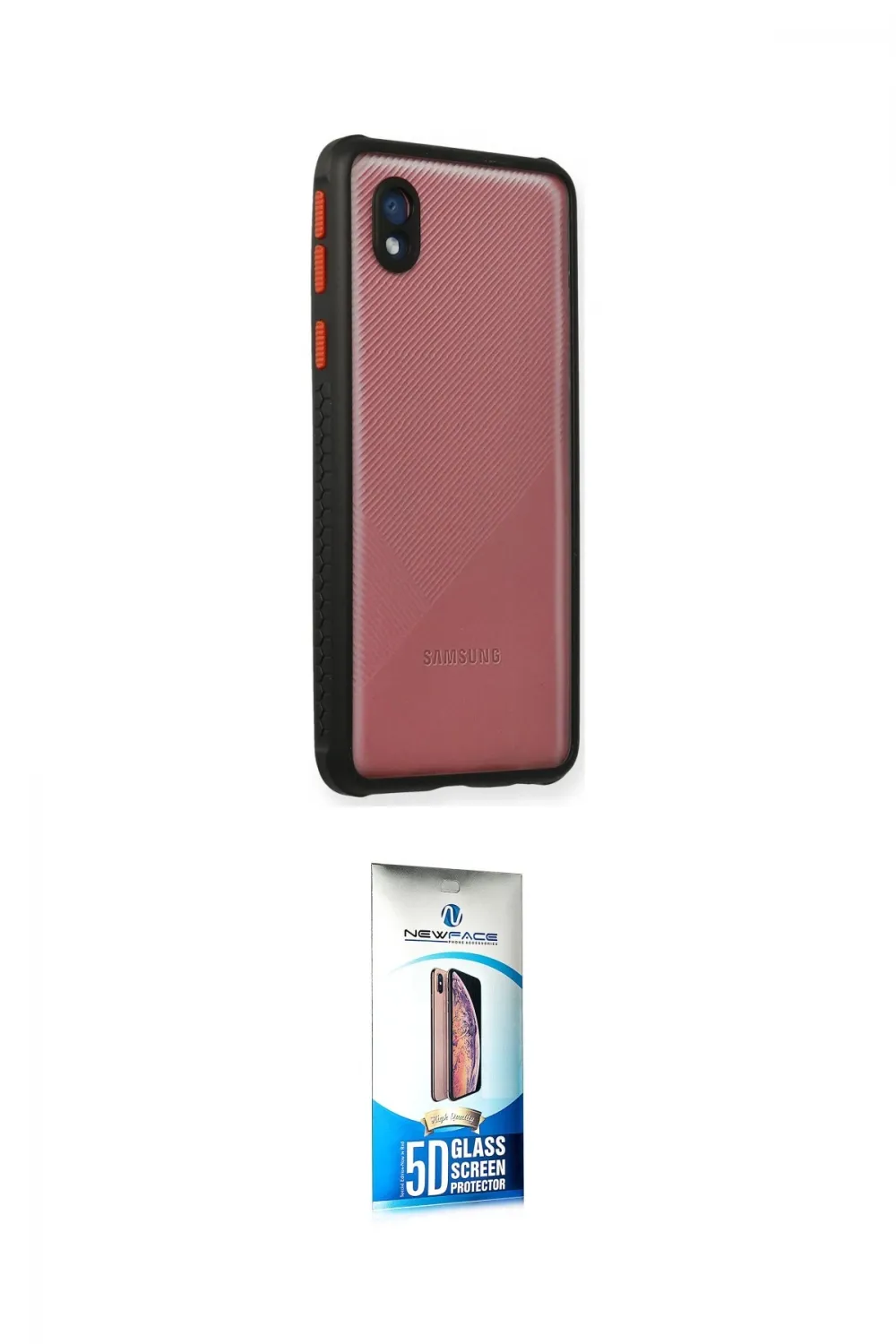ieg™ Galaxy A01 Core Kılıf Nova Asil Özel Seri - Siyah 5D Eko Cam Ekran Koruyucu