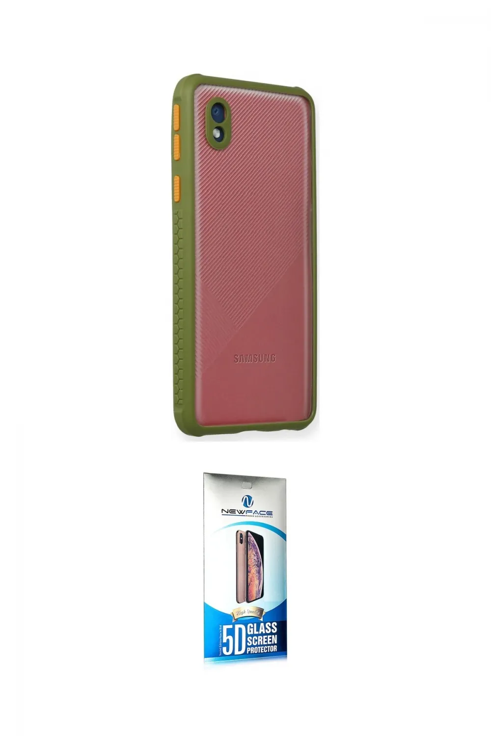 ieg™ Galaxy A01 Core Kılıf Nova Asil Özel Seri - Siyah 5D Eko Cam Ekran Koruyucu