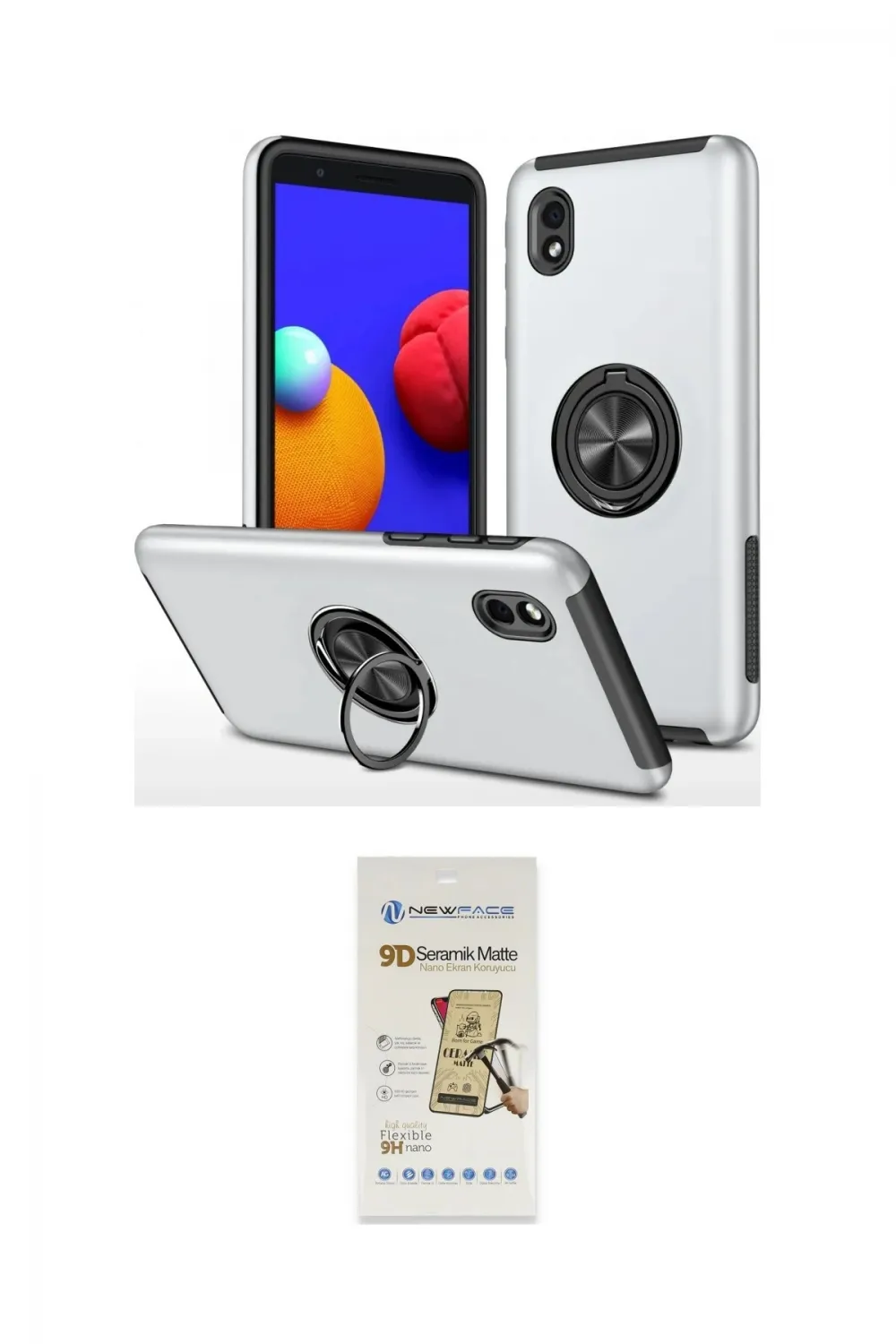 ieg™ Galaxy A01 Core Kılıf Odak Form Prime - Siyah Mat Seramik Nano Ekran Koruyucu