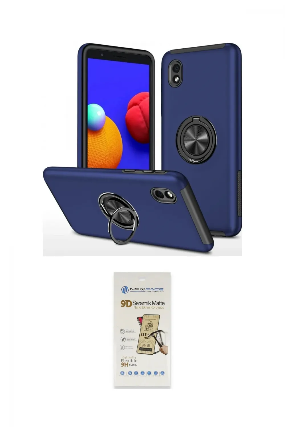 ieg™ Galaxy A01 Core Kılıf Odak Form Prime - Siyah Mat Seramik Nano Ekran Koruyucu