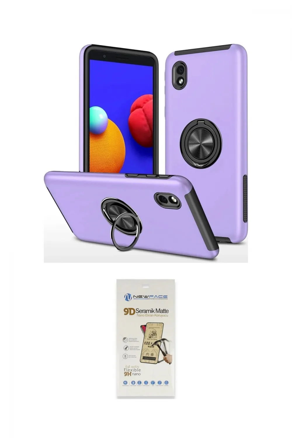 ieg™ Galaxy A01 Core Kılıf Odak Form Prime - Siyah Mat Seramik Nano Ekran Koruyucu