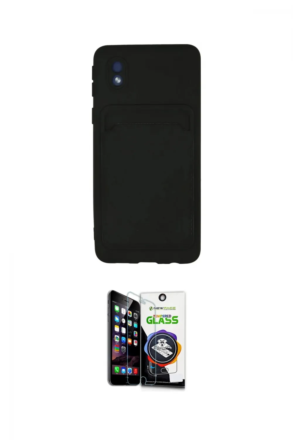 ieg™ Galaxy A01 Core Kılıf Vadi Çizgi Prime - Şeffaf Temperli Cam Ekran Koruyucu