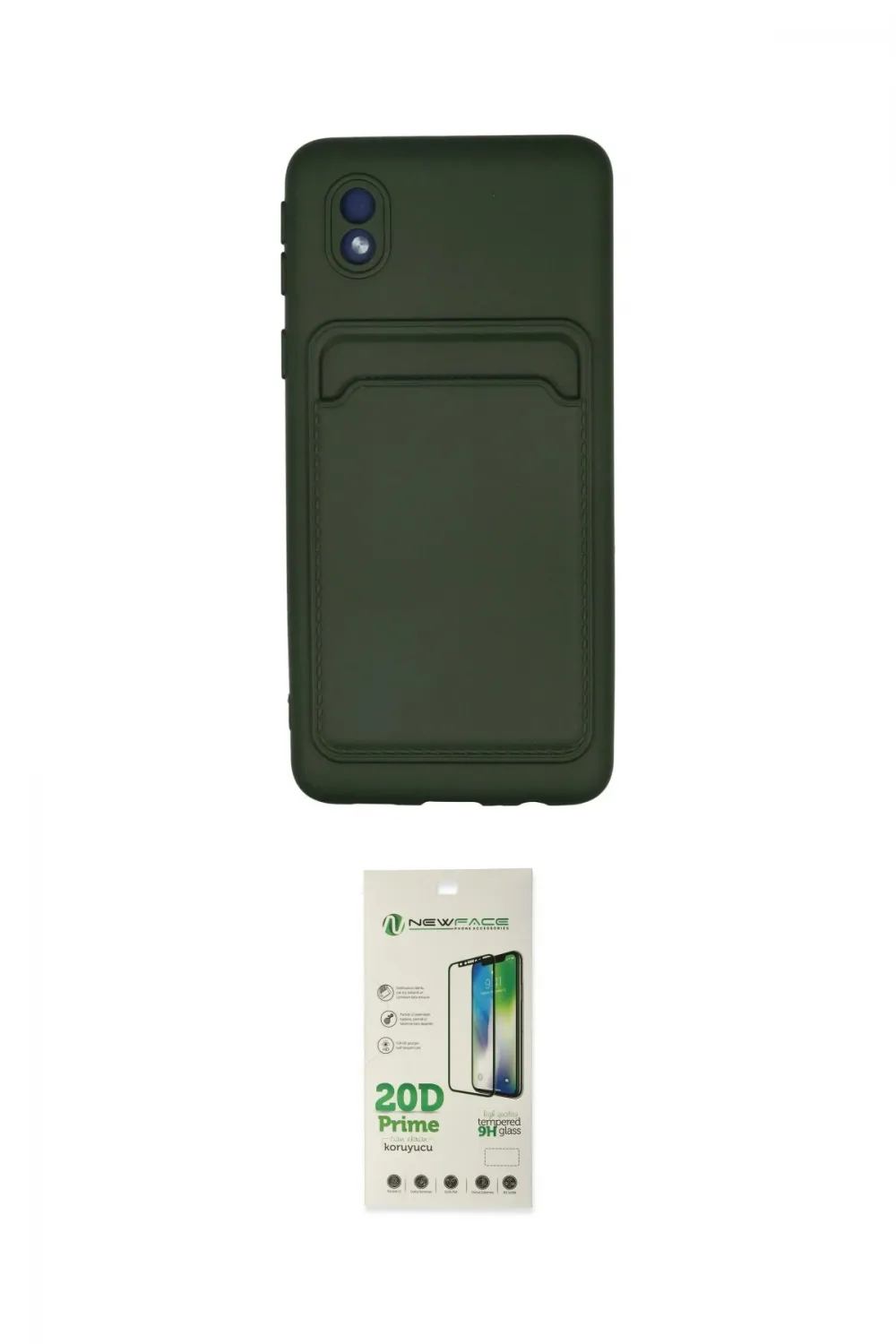 ieg™ Galaxy A01 Core Kılıf Vadi Çizgi Prime - Siyah 20D Premium Cam Ekran Koruyucu