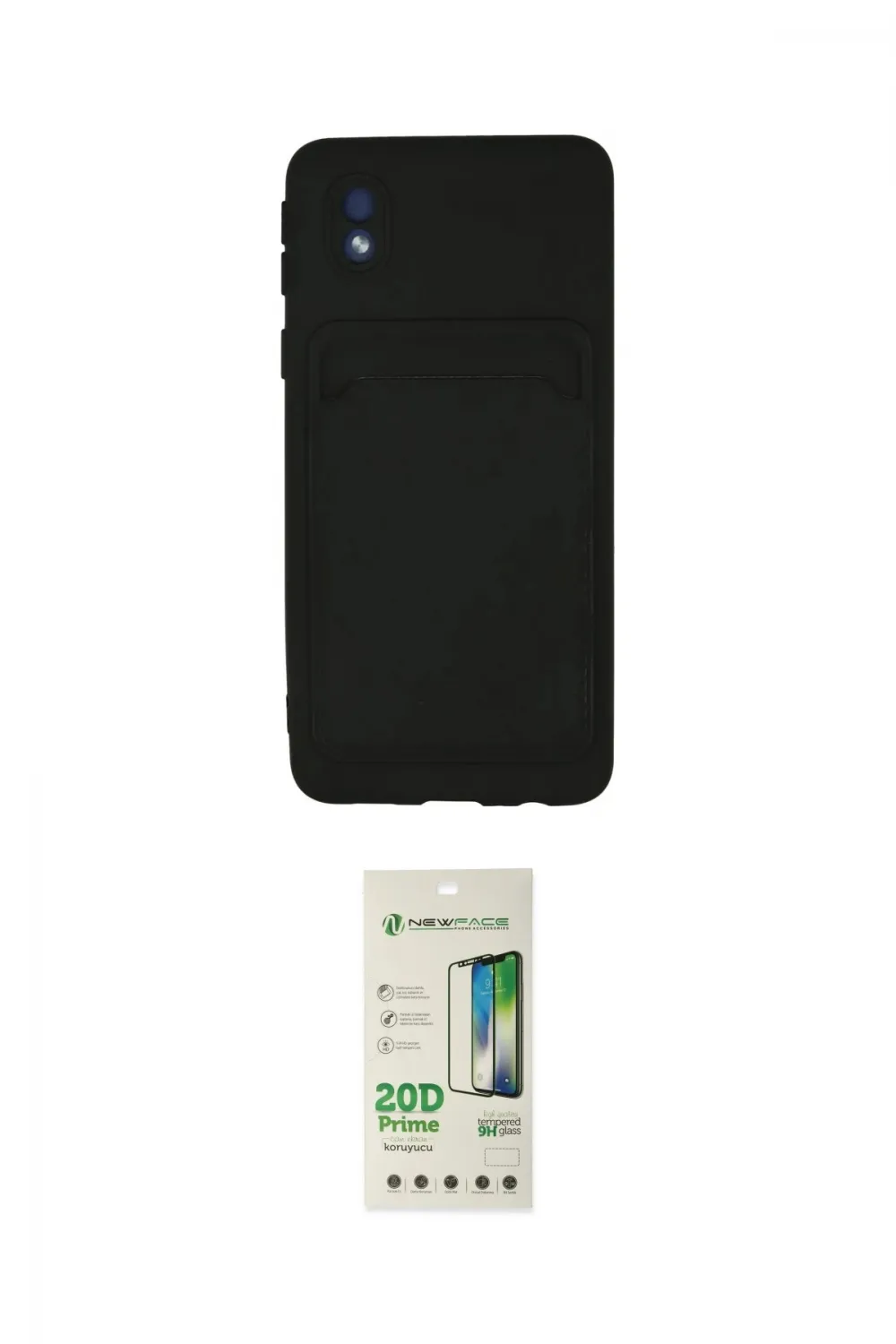 ieg™ Galaxy A01 Core Kılıf Vadi Çizgi Prime - Siyah 20D Premium Cam Ekran Koruyucu