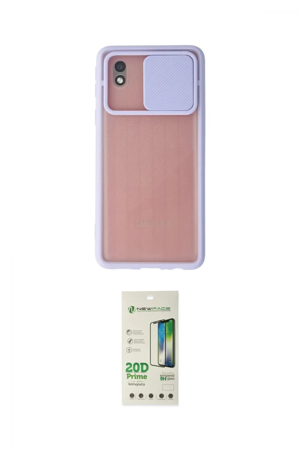 ieg™ Galaxy A01 Core Kılıf Vadi Çizgi - Siyah 20D Premium Cam Ekran Koruyucu