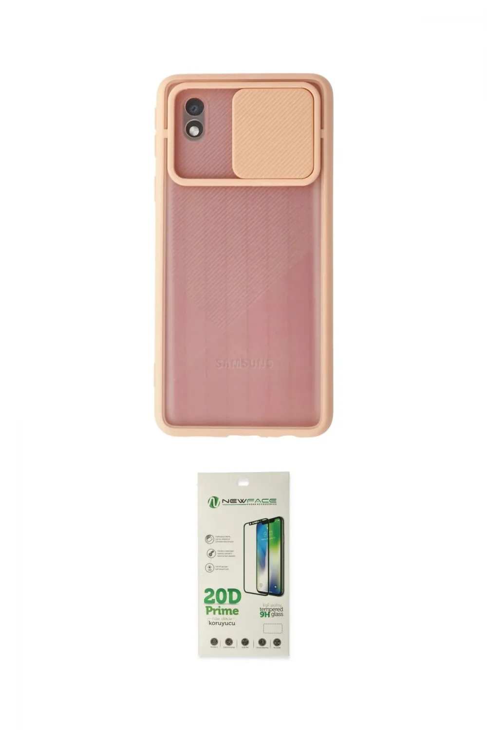 ieg™ Galaxy A01 Core Kılıf Vadi Çizgi - Siyah 20D Premium Cam Ekran Koruyucu
