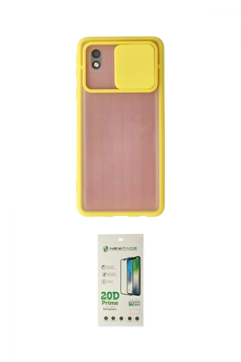 ieg™ Galaxy A01 Core Kılıf Vadi Çizgi - Siyah 20D Premium Cam Ekran Koruyucu