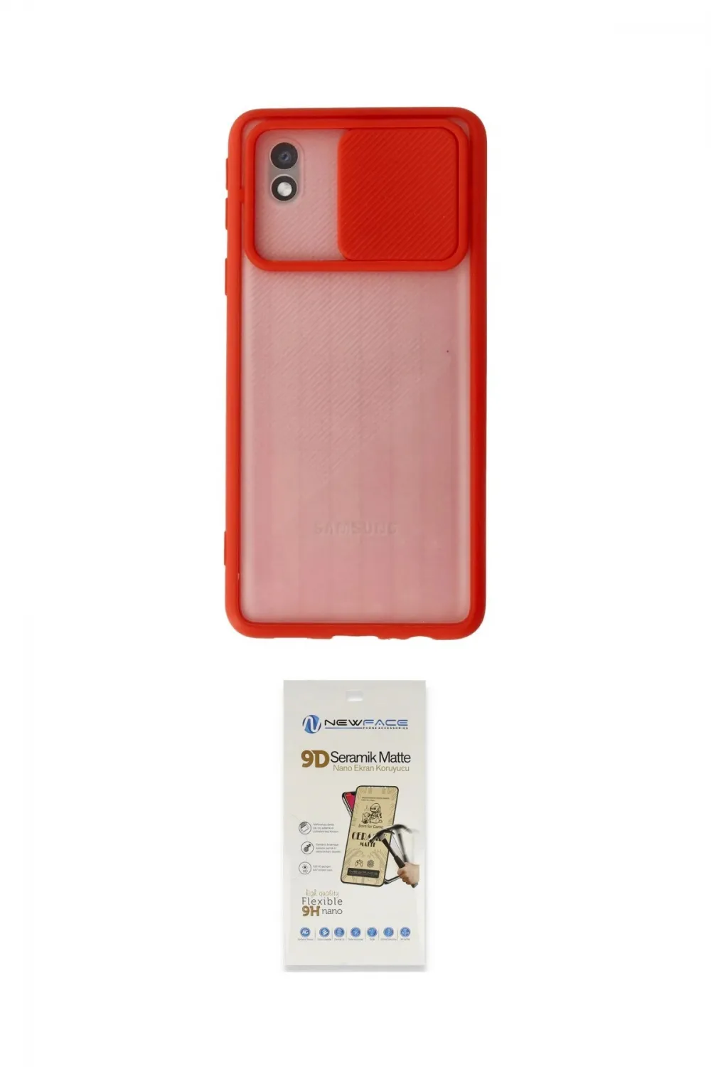 ieg™ Galaxy A01 Core Kılıf Vadi Çizgi - Siyah Mat Seramik Nano Ekran Koruyucu