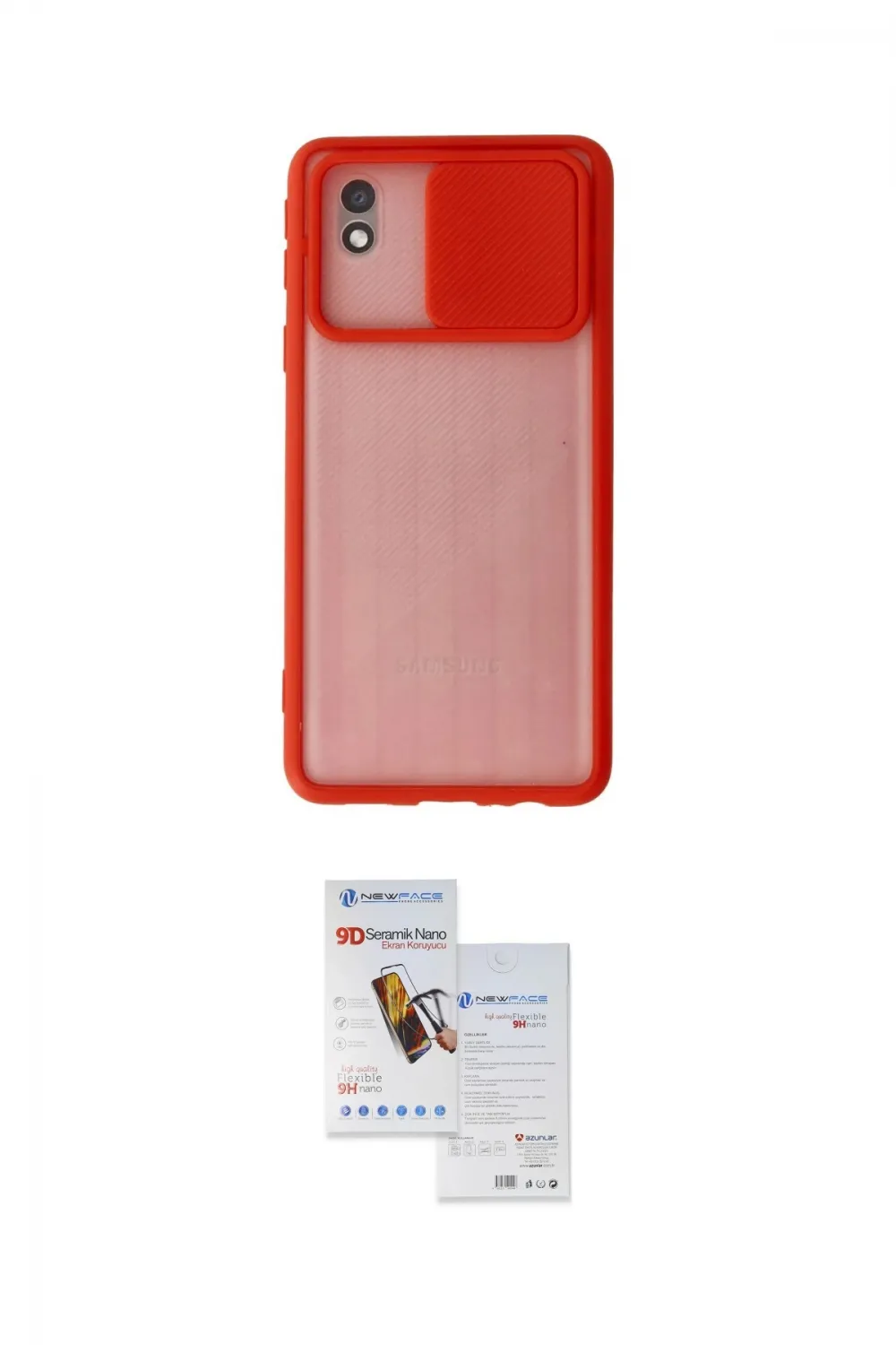 ieg™ Galaxy A01 Core Kılıf Vadi Çizgi - Siyah Seramik Nano Ekran Koruyucu