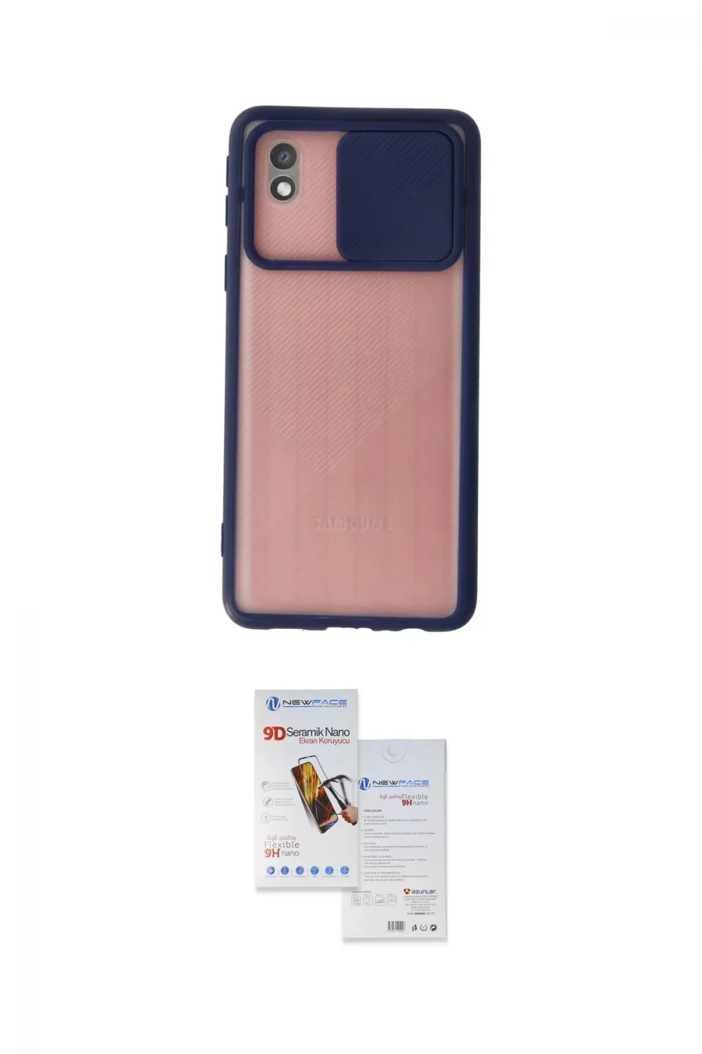 ieg™ Galaxy A01 Core Kılıf Vadi Çizgi - Siyah Seramik Nano Ekran Koruyucu