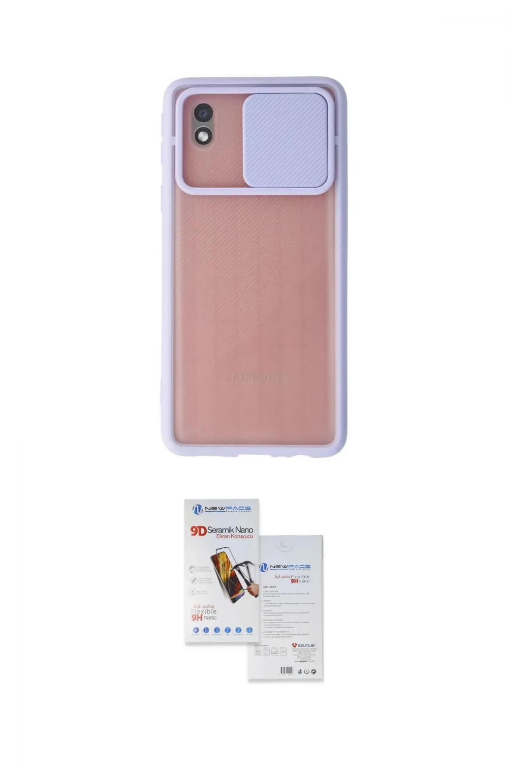 ieg™ Galaxy A01 Core Kılıf Vadi Çizgi - Siyah Seramik Nano Ekran Koruyucu