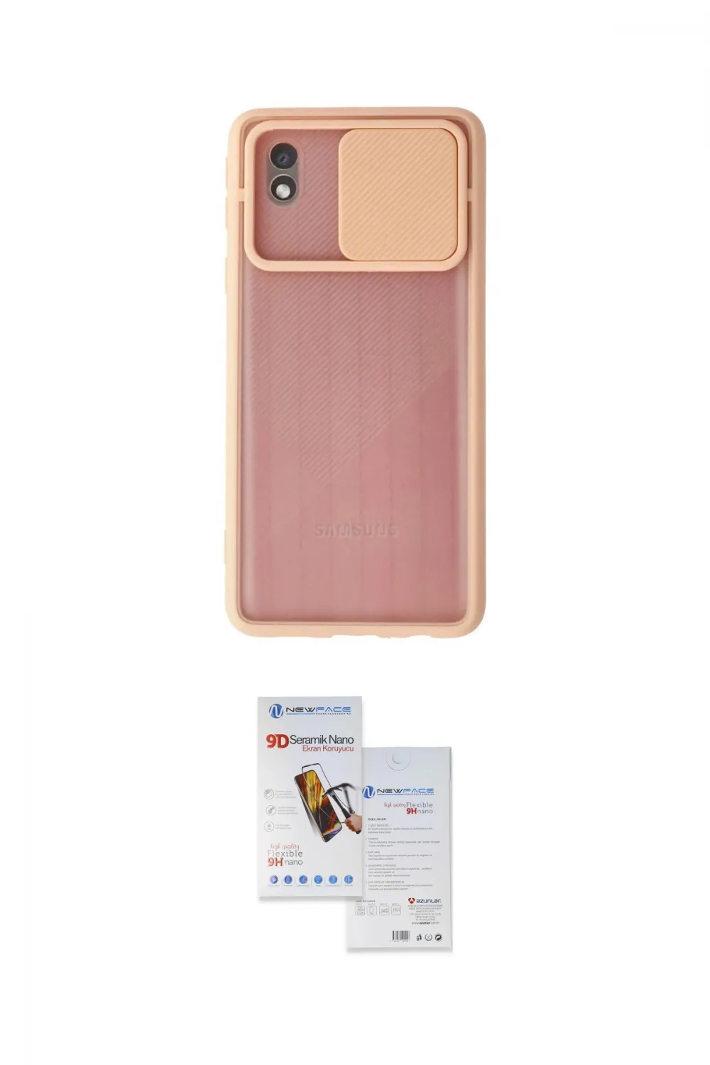 ieg™ Galaxy A01 Core Kılıf Vadi Çizgi - Siyah Seramik Nano Ekran Koruyucu