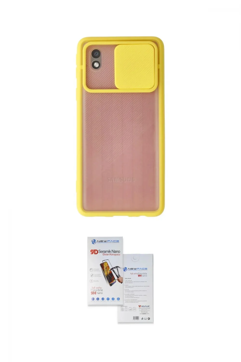ieg™ Galaxy A01 Core Kılıf Vadi Çizgi - Siyah Seramik Nano Ekran Koruyucu