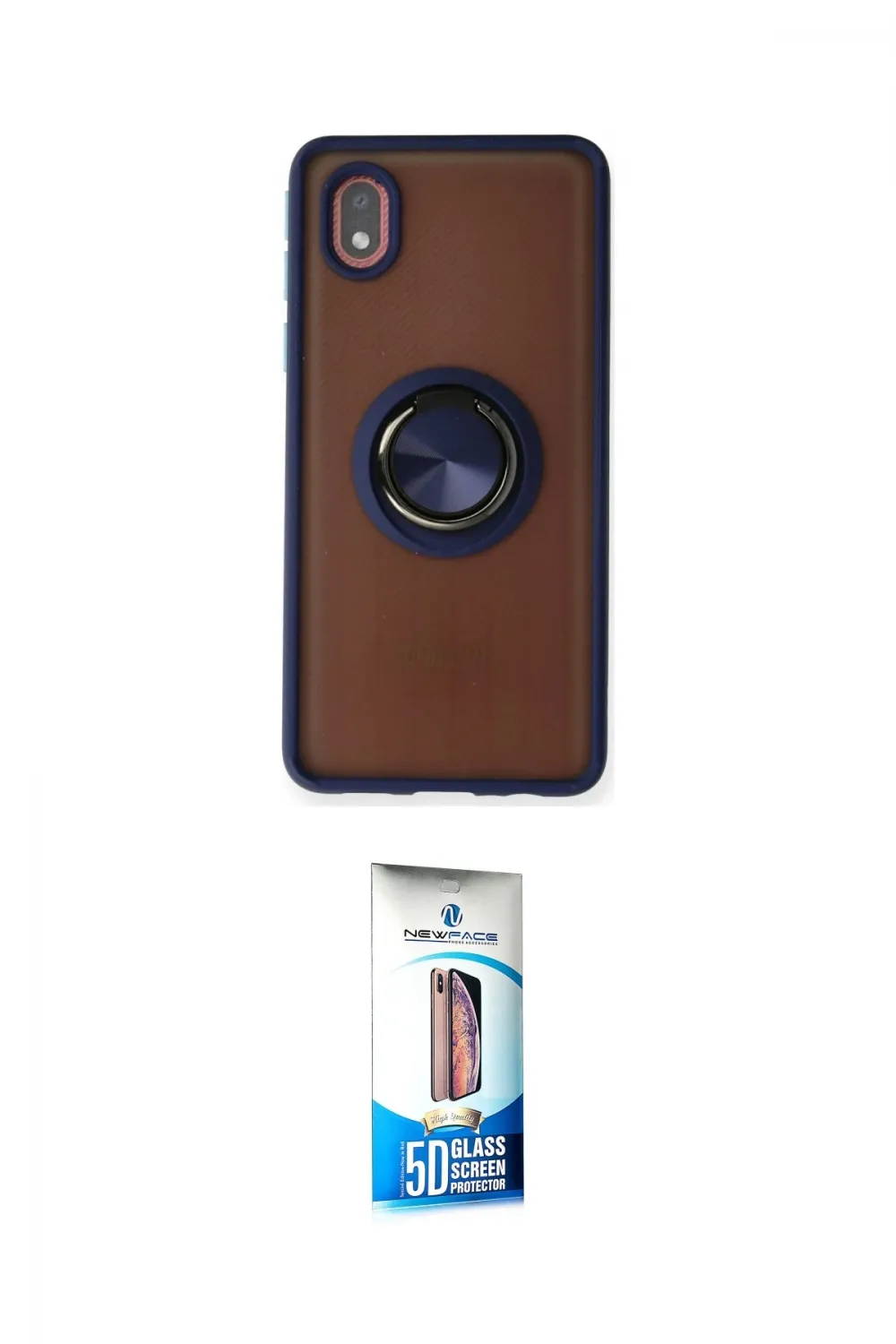 ieg™ Galaxy A01 Core Kılıf Yörünge Çizgi - Siyah 5D Eko Cam Ekran Koruyucu