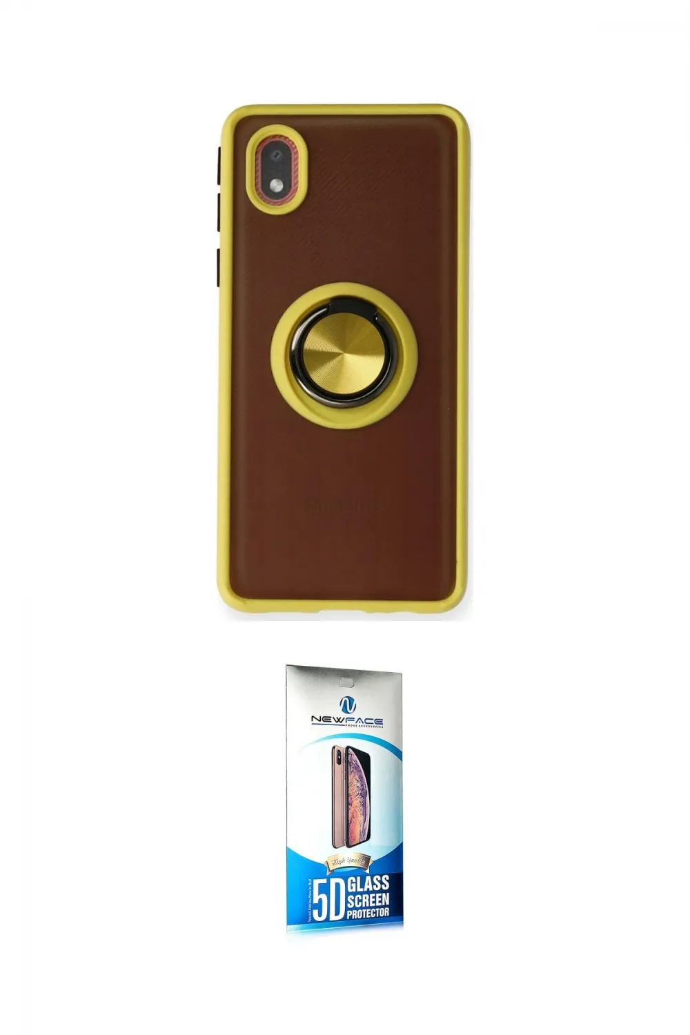 ieg™ Galaxy A01 Core Kılıf Yörünge Çizgi - Siyah 5D Eko Cam Ekran Koruyucu