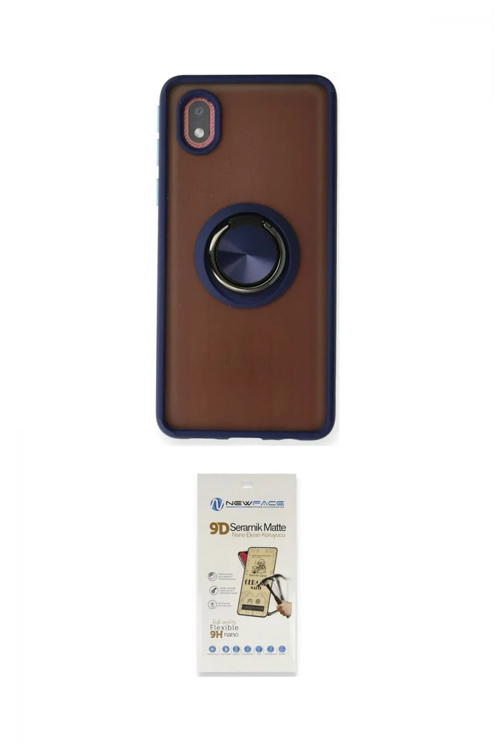ieg™ Galaxy A01 Core Kılıf Yörünge Çizgi - Siyah Mat Seramik Nano Ekran Koruyucu