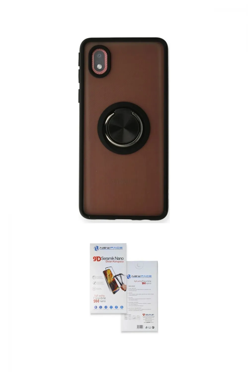 ieg™ Galaxy A01 Core Kılıf Yörünge Çizgi - Siyah Seramik Nano Ekran Koruyucu