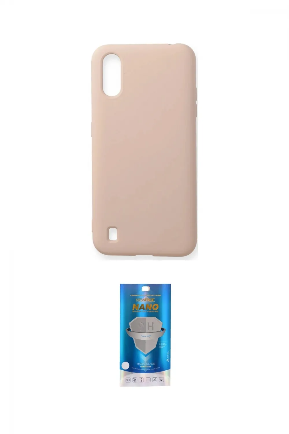 ieg™ Galaxy A01 Kılıf Ahenk Serisi - Şeffaf Royal Nano Ekran Koruyucu